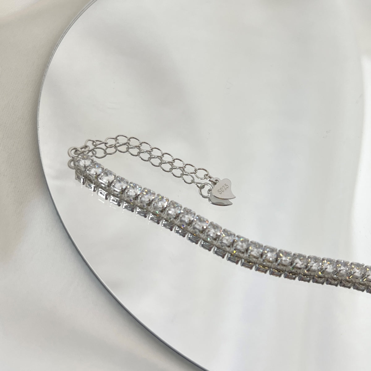 [Revel Jewelry]ラウンドカット スパークリング デイリー ブレスレット
