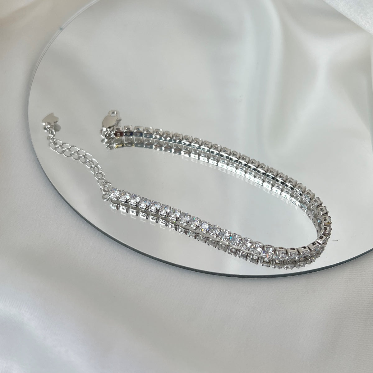 [Revel Jewelry]ラウンドカット スパークリング デイリー ブレスレット