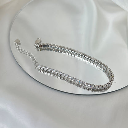 [Revel Jewelry]ラウンドカット スパークリング デイリー ブレスレット