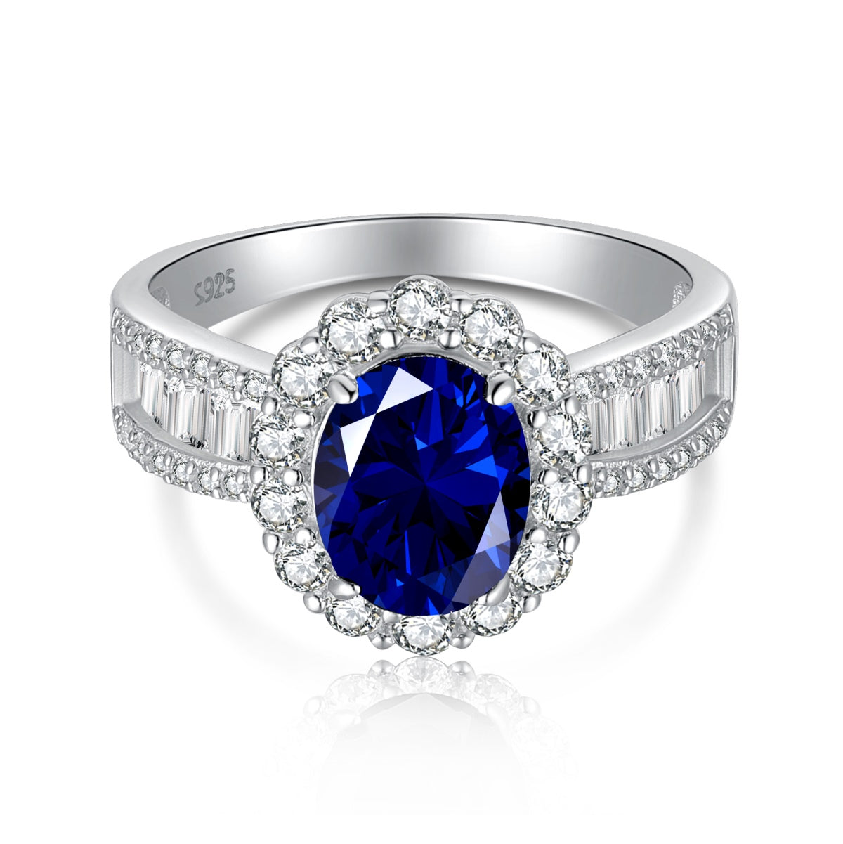[Revel Jewelry]1.5 Carat Dazzling Charming Oval Cut Banquet Ring