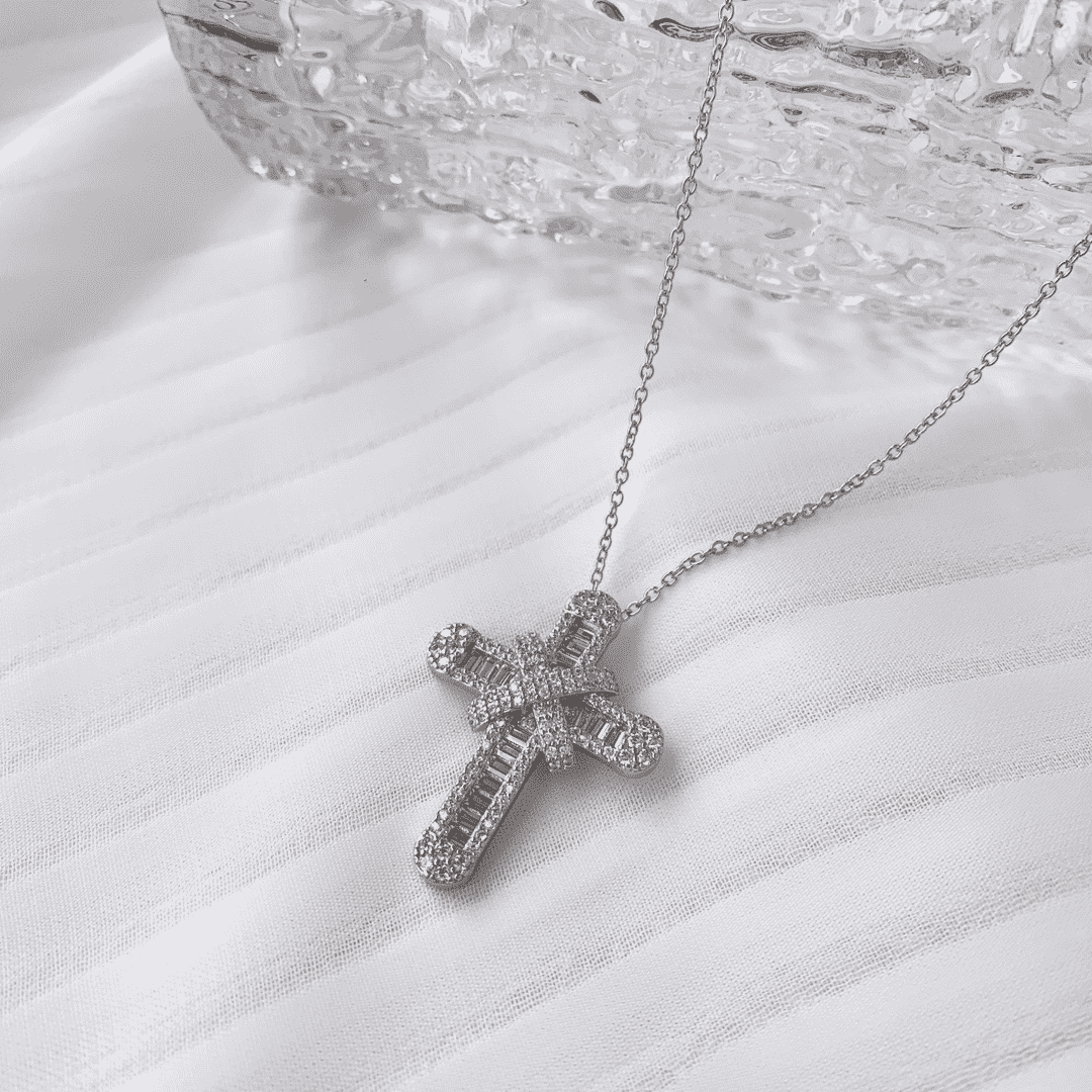 [Revel Jewelry]Gypsophila Mit Diamanten Halskette