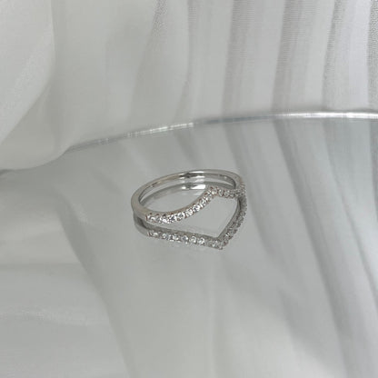 [Revel Jewelry]Elaborate Tennis Band Ring