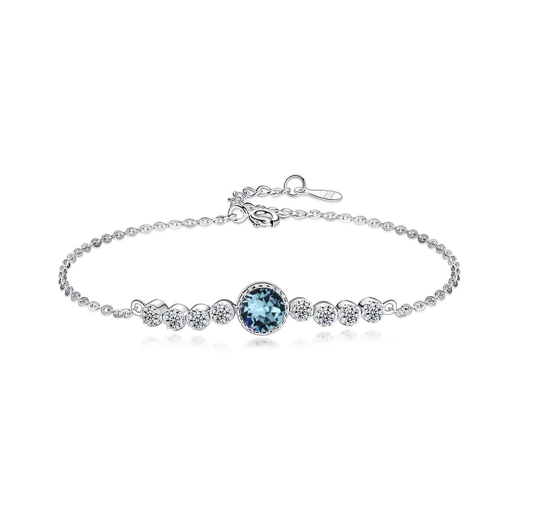 [Revel Jewelry]Luxuriöses Herz des Ozeans Armband