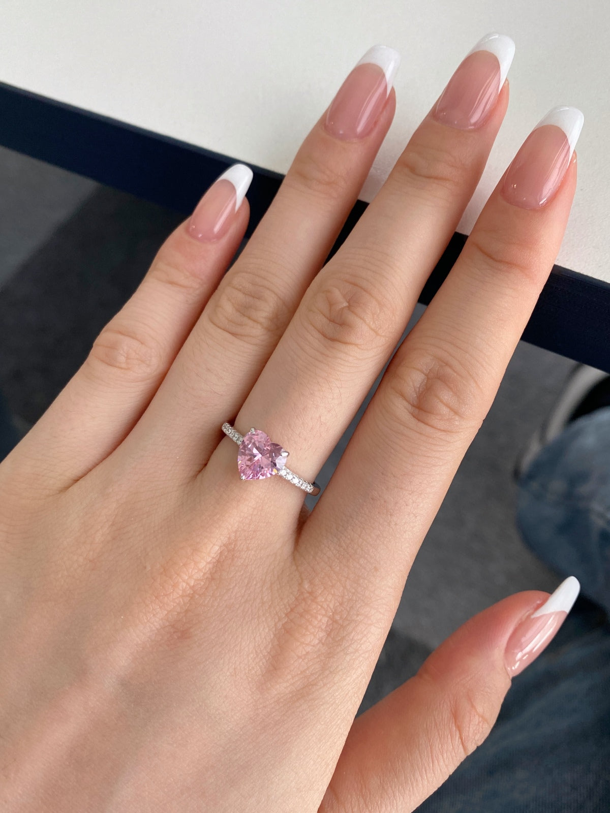 [Revel Jewelry]2.0 Carat Dazzling Lustrous Heart Cut Lover Ring