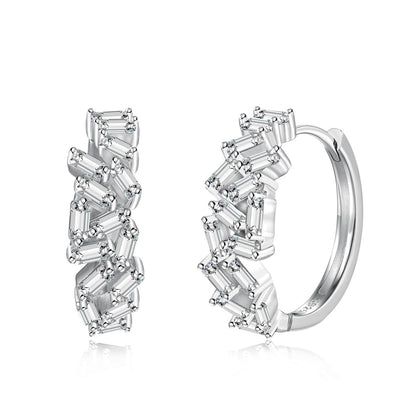 [Revel Jewelry]Dazzling Colorful Emerald Cut Daily Earrings