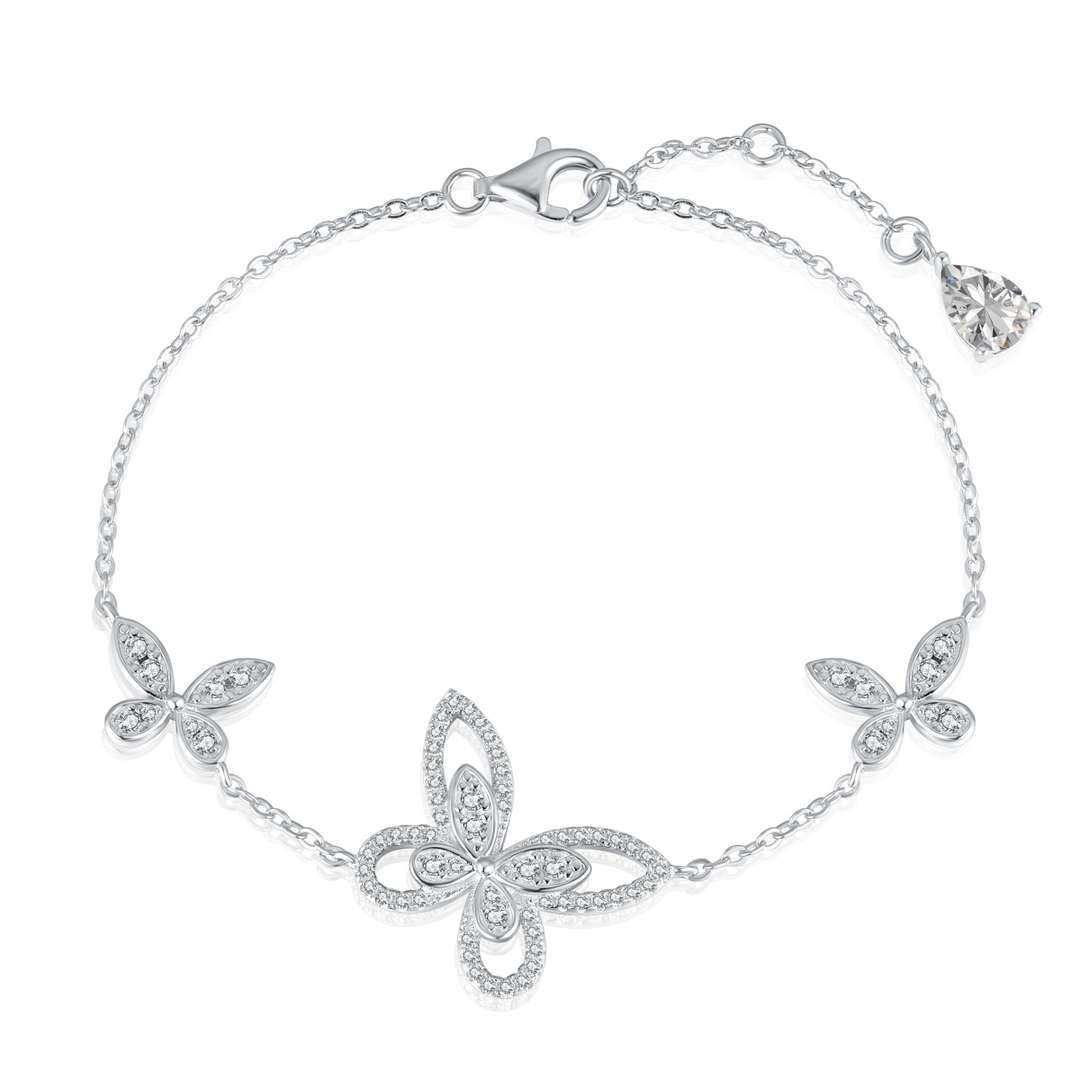 [Revel Jewelry]Zartes Schmetterlingsanhänger-Armband