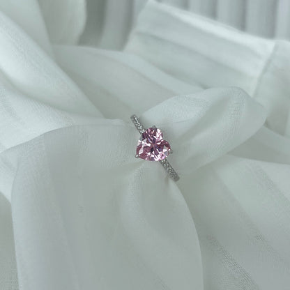 [Revel Jewelry]2.0 Carat Dazzling Lustrous Heart Cut Lover Ring