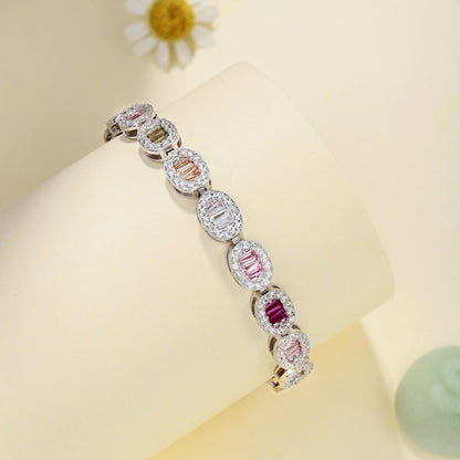 [Revel Jewelry] エメラルドカット装飾ブレスレット