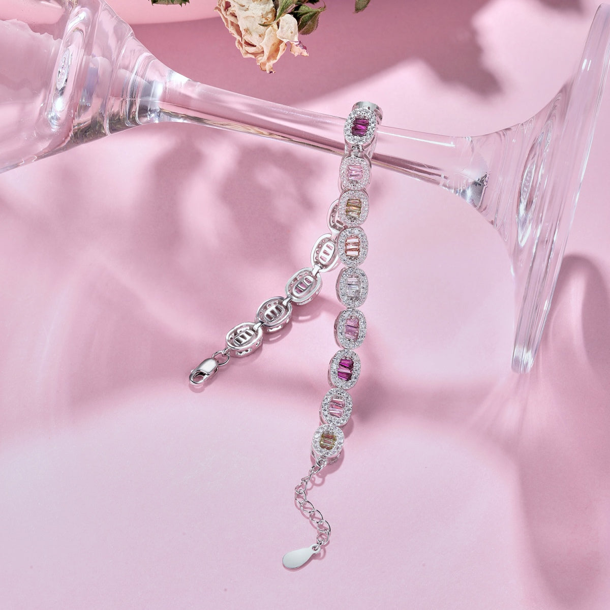 [Revel Jewelry] エメラルドカット装飾ブレスレット