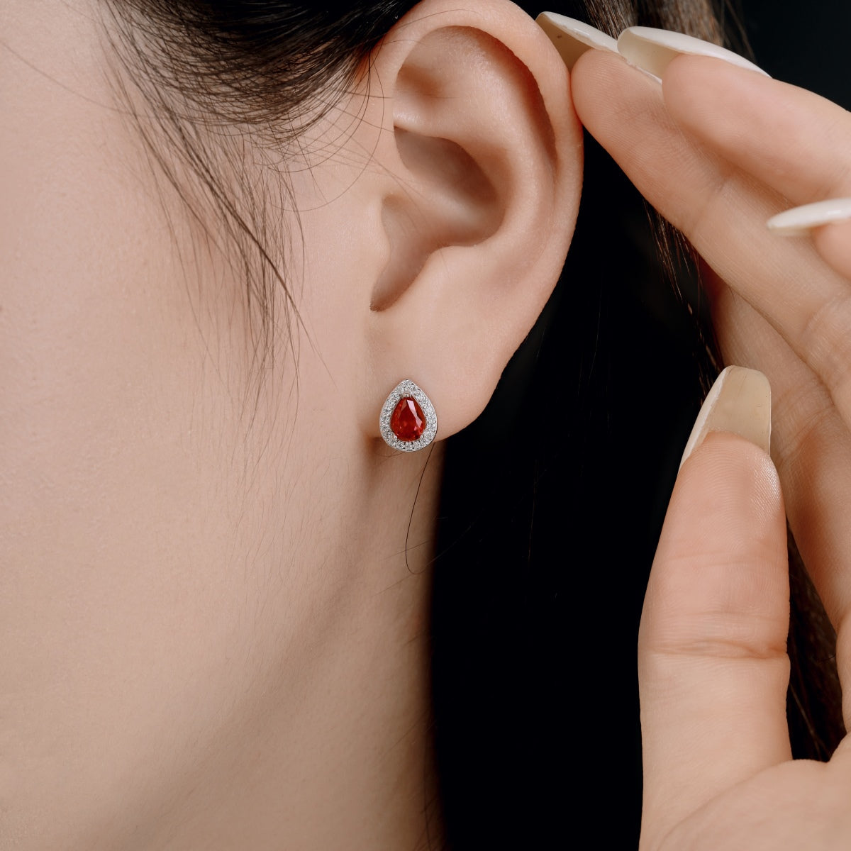 [Revel Jewelry]Luxurious Water Drop Shape Earrings