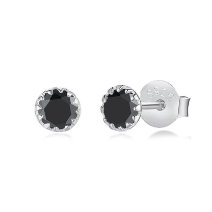 [Revel Jewelry]Sparkling Colorful Round Shape Earrings