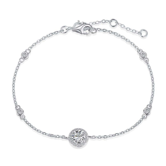 [Revel Jewelry]Dazzling Round Cut Shape Bracelet