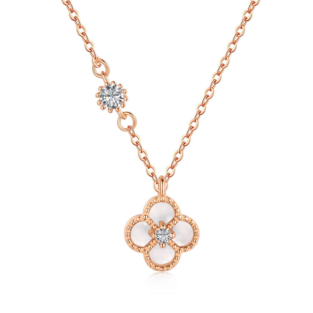 [Revel Schmuck]Zarte Halskette in Blumenform
