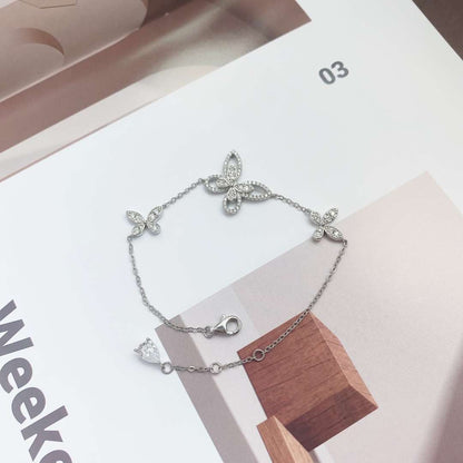 [Revel Jewelry]Zartes Schmetterlingsanhänger-Armband