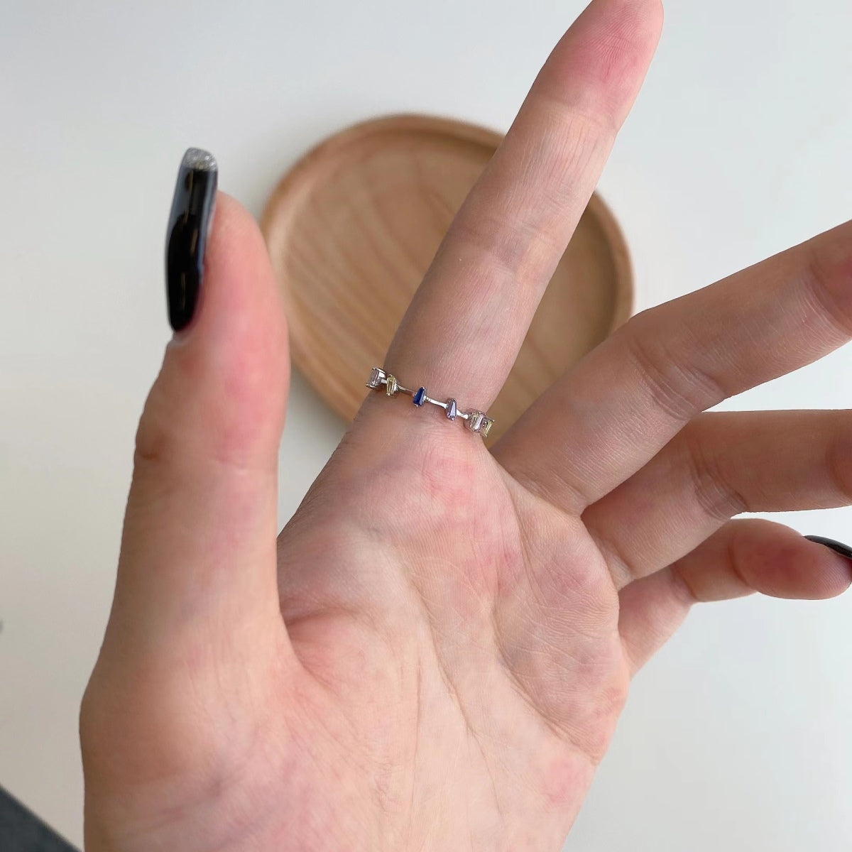 [Revel Jewelry]Unique Trapezoid Cut Daily Ring