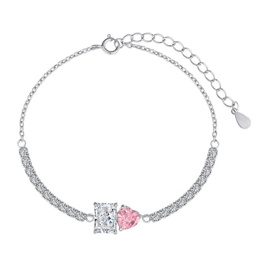 [Revel Jewelry]Dazzling Unique Multi Shape Lover Bracelet
