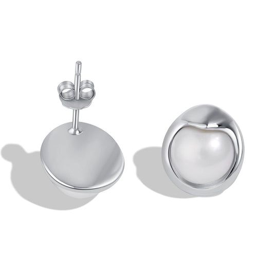 [Revel Jewelry]Dainty Bread Pearl Earrings