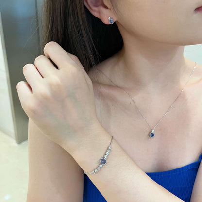 [Revel Jewelry]Luxuriöses Herz des Ozeans Armband