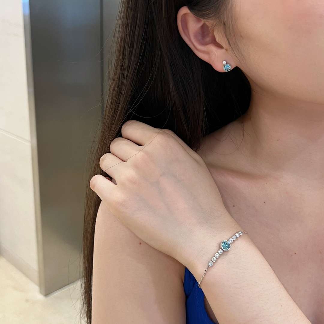 [Revel Jewelry]Luxuriöses Herz des Ozeans Armband