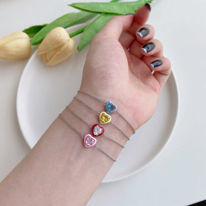 [Revel Jewelry]きらめくロマンチックなハート型恋人ブレスレット