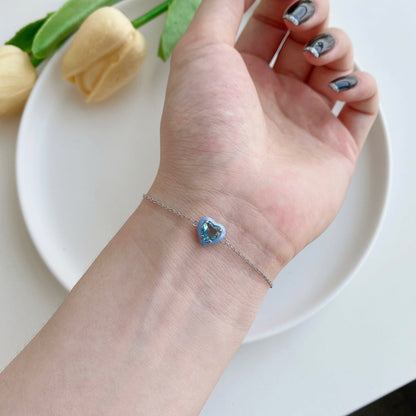 [Revel Jewelry]きらめくロマンチックなハート型恋人ブレスレット