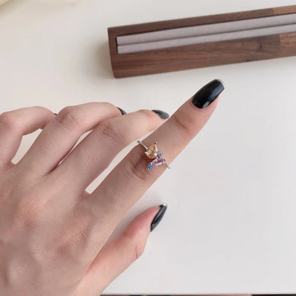 [Revel Jewelry]Radiant Colorful Multi Cut Daily Ring