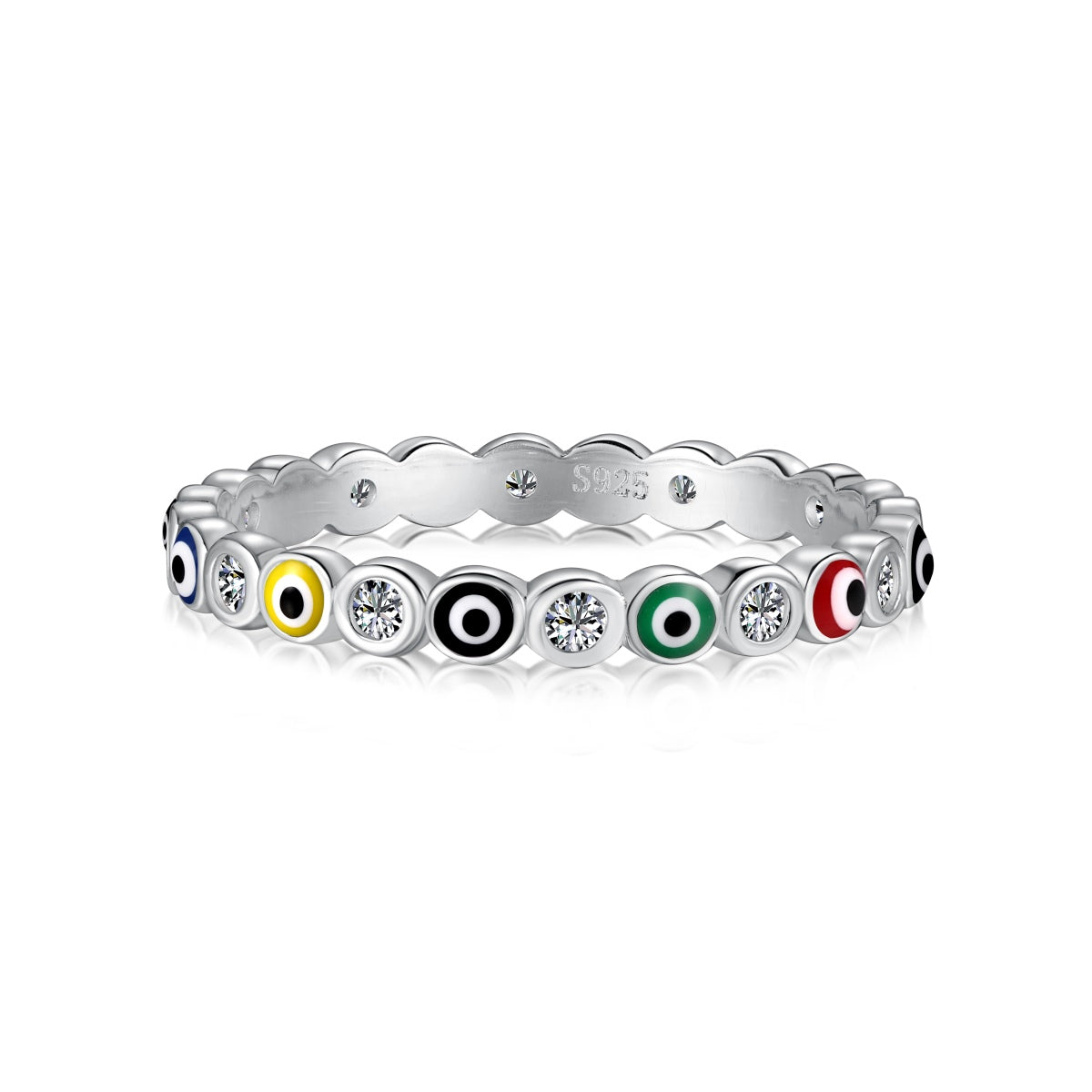[Revel Jewelry]Sparkling Vibrant Round Shape Daily Ring