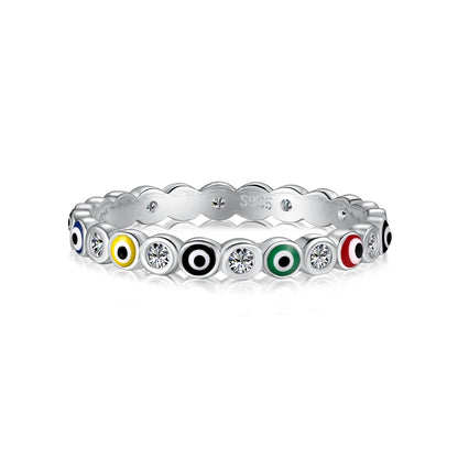 [Revel Jewelry]Sparkling Vibrant Round Shape Daily Ring