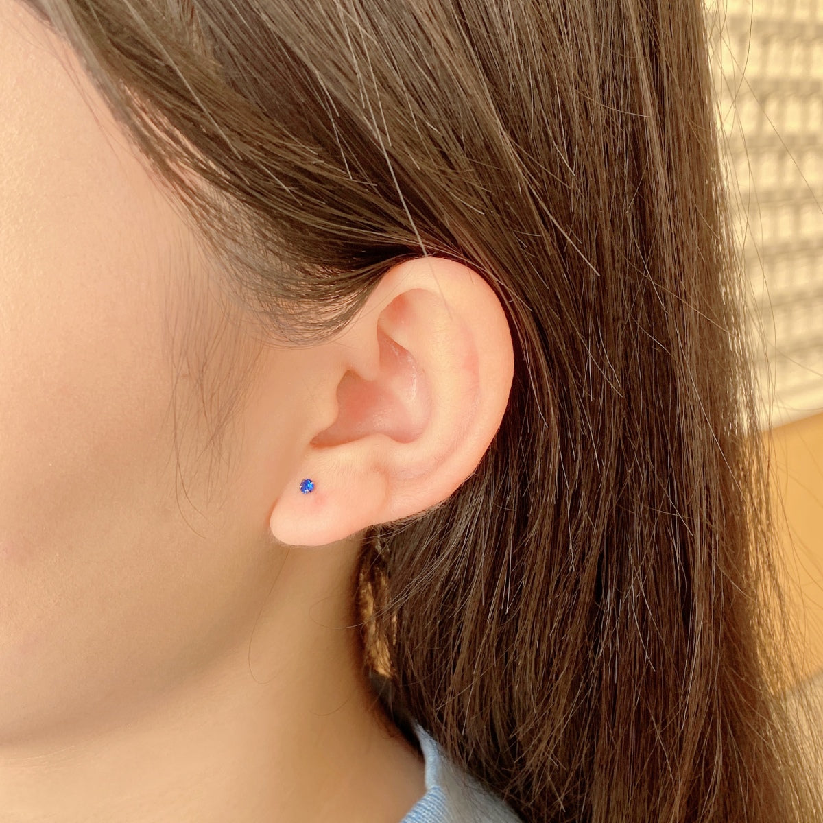 [Revel Jewelry]Delicate Solitaire Earrings