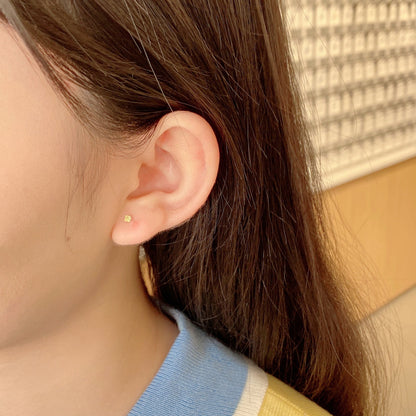 [Revel Jewelry]Delicate Solitaire Earrings
