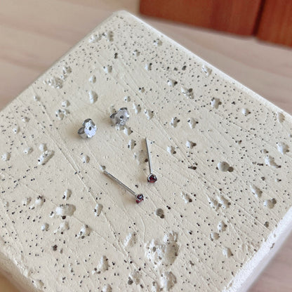 [Revel Jewelry]Delicate Solitaire Earrings
