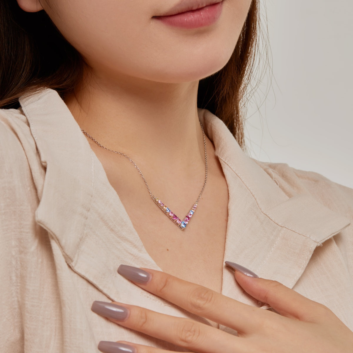 [Revel Jewelry]Ornate Round Cut Halskette