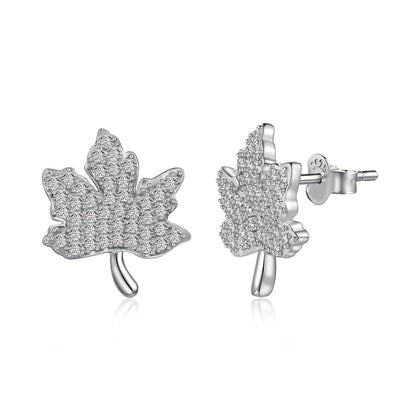 [Revel Jewelry]Exquisite Maple Leaf Design Earrings