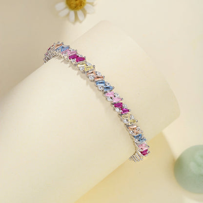 [Revel Jewelry]華やかな輝きを放つ多面カットパーティーブレスレット