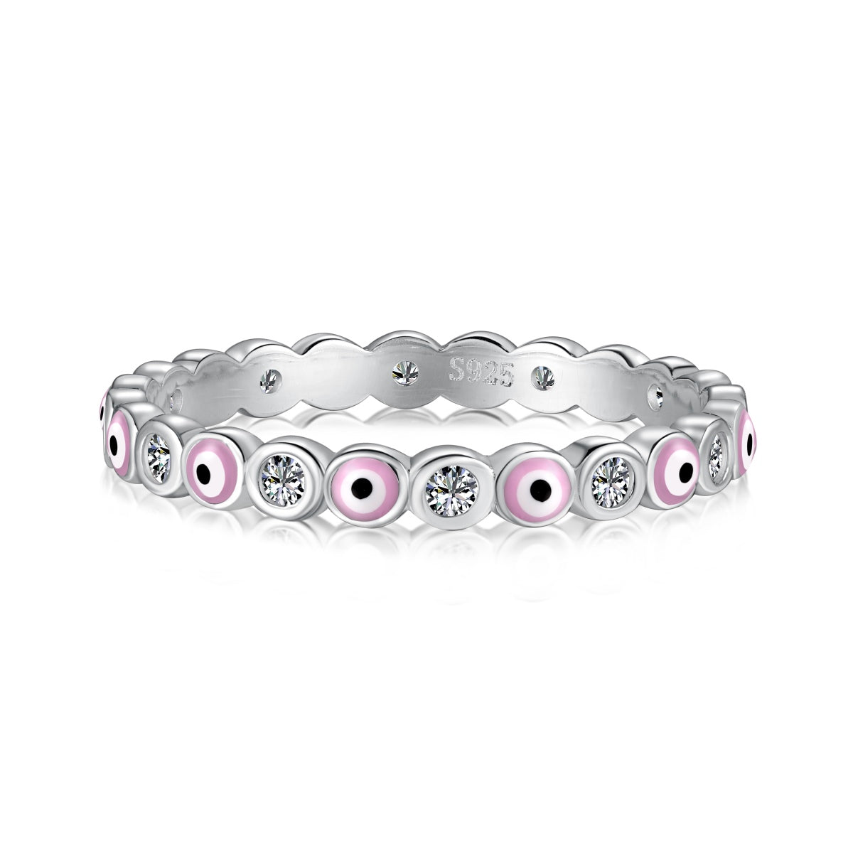 [Revel Jewelry]Sparkling Vibrant Round Shape Daily Ring