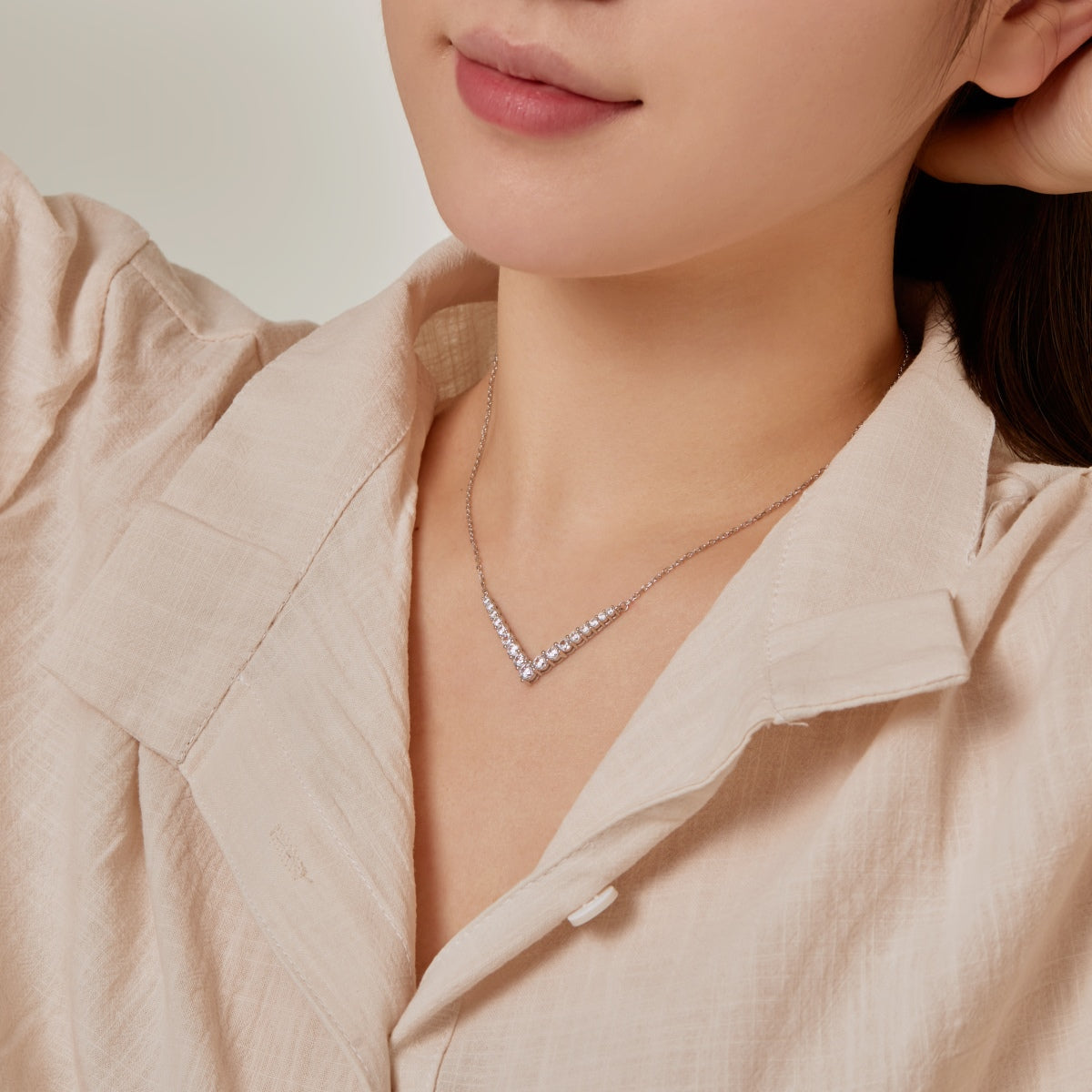 [Revel Jewelry]Ornate Round Cut Halskette