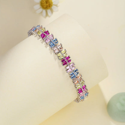 [Revel Jewelry]キラキラ輝く精巧なマルチカット パーティーブレスレット