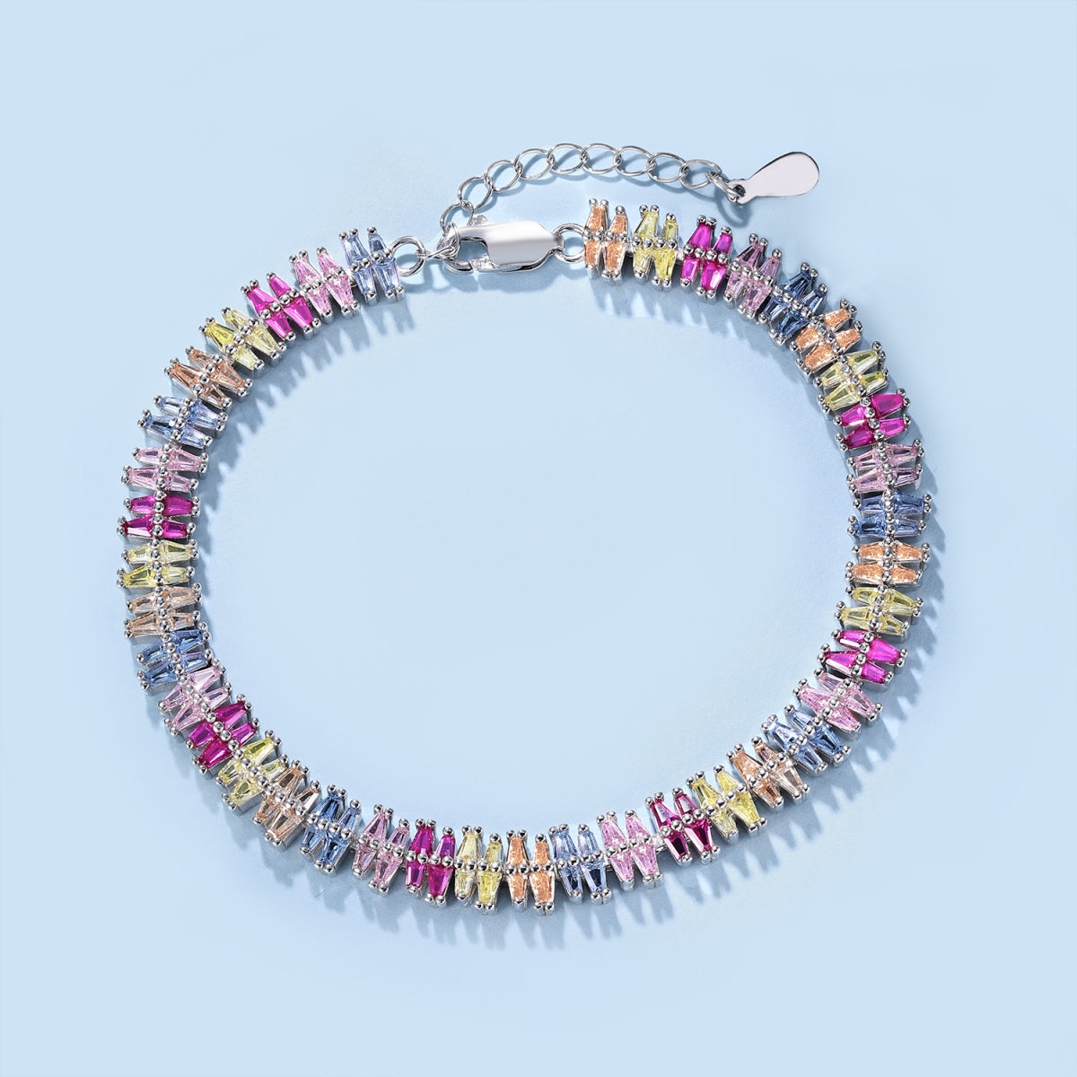 [Revel Jewelry]キラキラ輝く精巧なマルチカット パーティーブレスレット