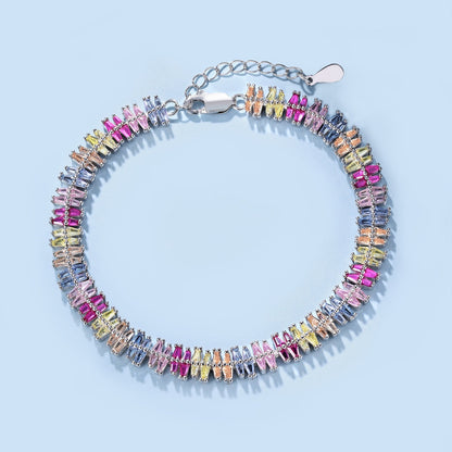 [Revel Jewelry]キラキラ輝く精巧なマルチカット パーティーブレスレット