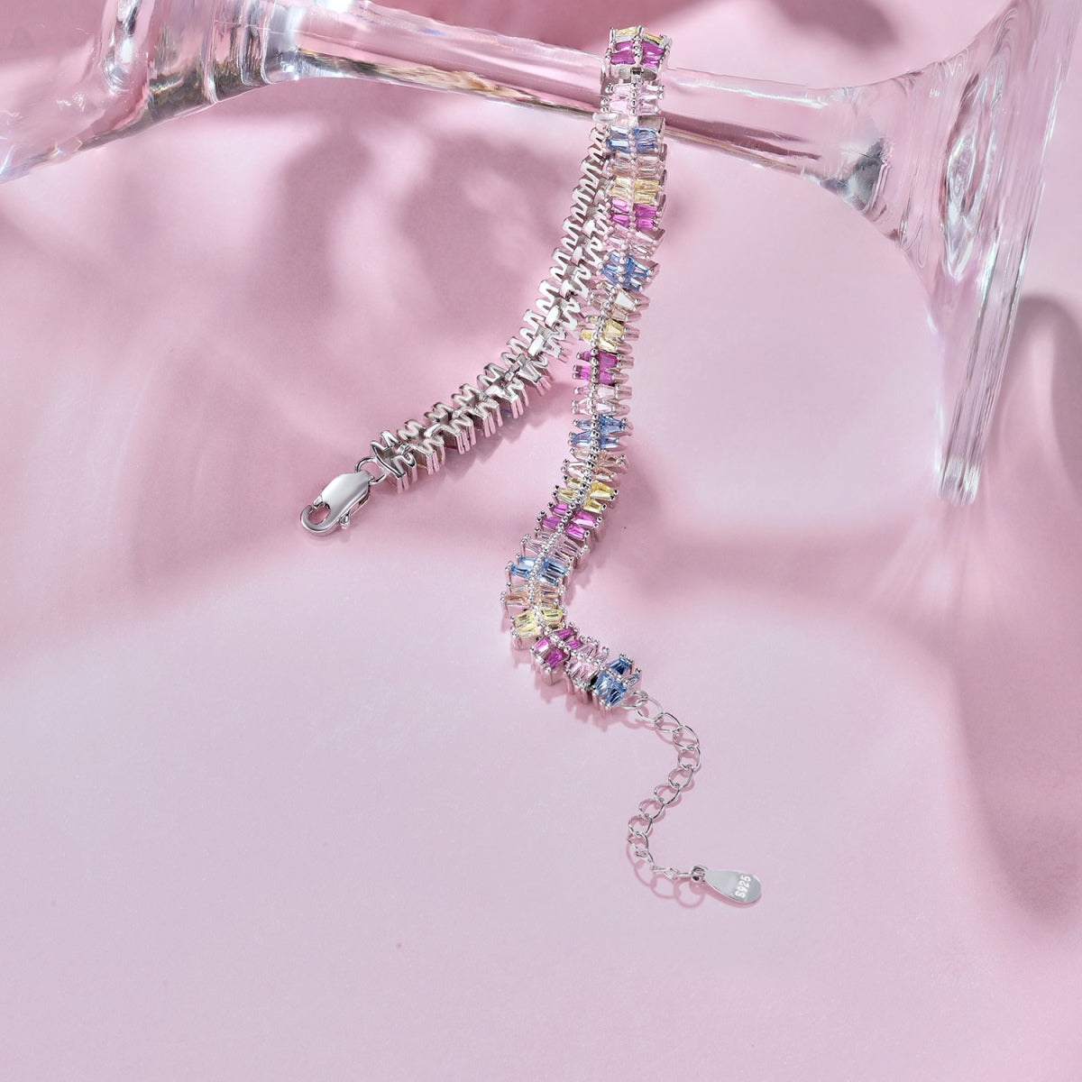 [Revel Jewelry]キラキラ輝く精巧なマルチカット パーティーブレスレット