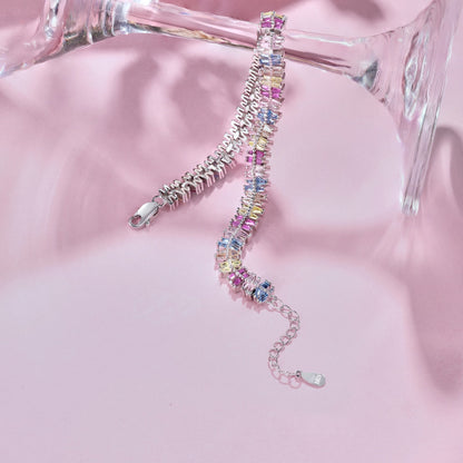 [Revel Jewelry]キラキラ輝く精巧なマルチカット パーティーブレスレット