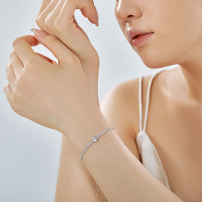 [Revel Jewelry]0.75 Carat Exquisite Oval Cut Daily Bracelet