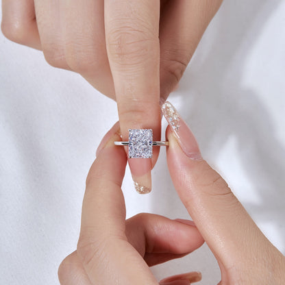 [Revel Jewelry]4.0 Carat Ornate Enchanting Radiand Cut Banquet Ring