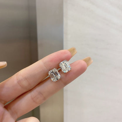 [Revel Jewelry]Dazzling Square Shape Earrings