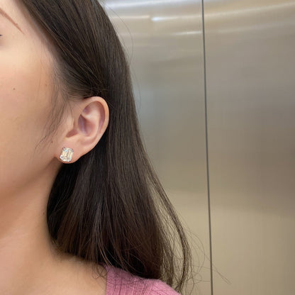 [Revel Jewelry]Dazzling Square Shape Earrings