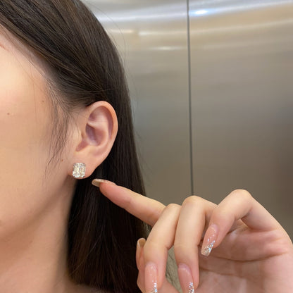 [Revel Jewelry]Dazzling Square Shape Earrings