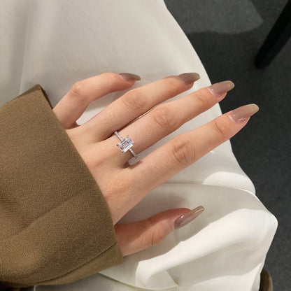 [Revel Jewelry]2.0 Carat Scintillating Ornate Radiant Cut Party Ring