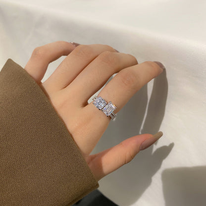 [Revel Jewelry]2.0 Carat Scintillating Ornate Radiant Cut Party Ring