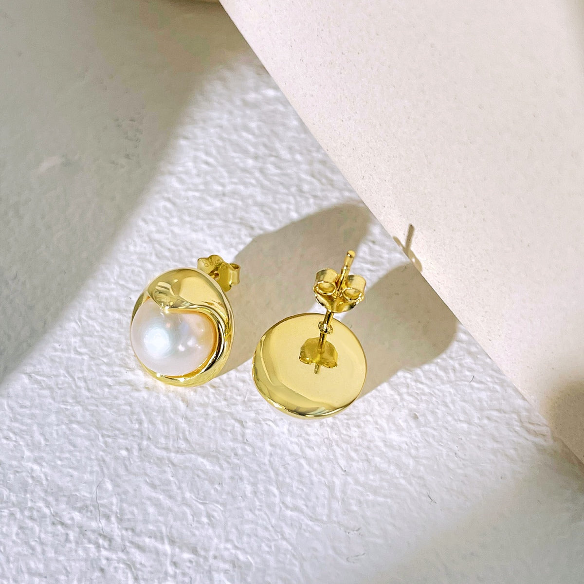 [Revel Jewelry]Dainty Bread Pearl Earrings