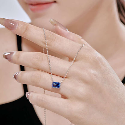 [Revel Jewelry]Luxurious Square Shape Colorful Necalack